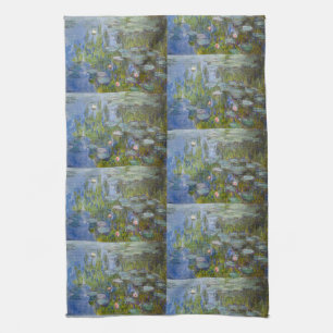 Claude Monet Water Lilies 1915 Impressionist Art Tea Towel