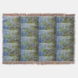 Claude Monet Water Lilies 1915 Impressionist Art Throw Blanket