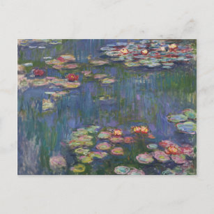 Claude Monet Water Lilies 1916 Fine Art Postcard
