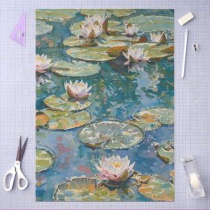 Claude Monet Water Lilies 1916 Fine Art  Tissue Paper