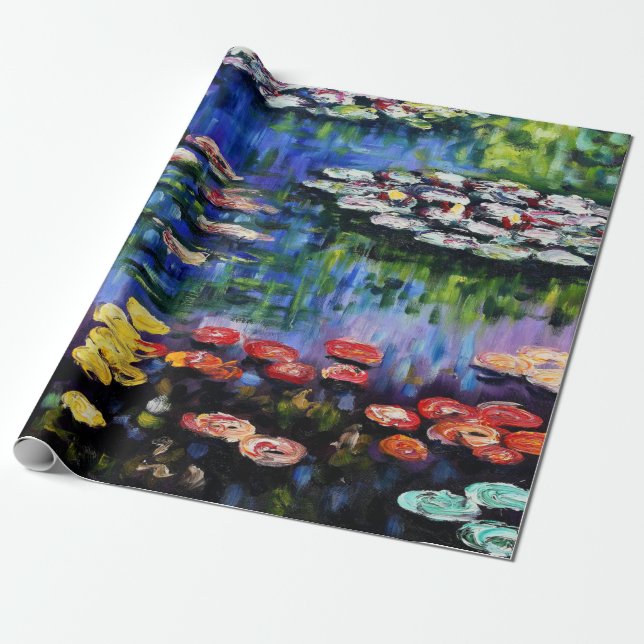 Claude Monet Water Lilies 1916 Fine Art Wrapping Paper (Unrolled)
