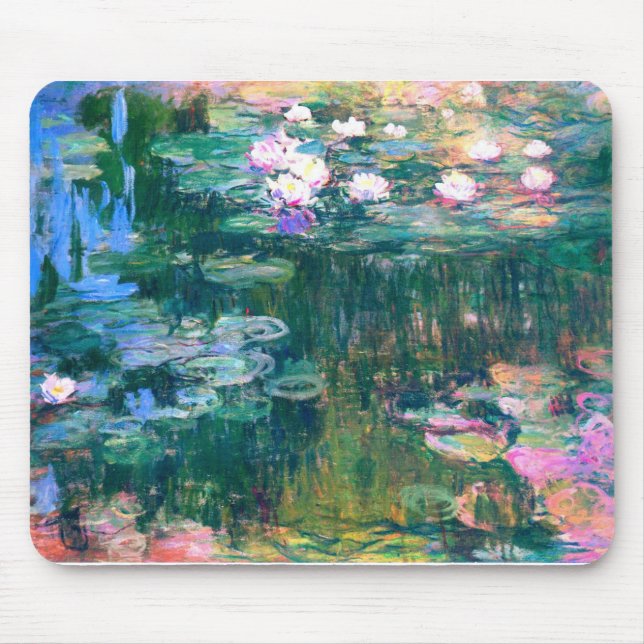 Claude Monet Water Lilies 1917 Mouse Pad (Front)