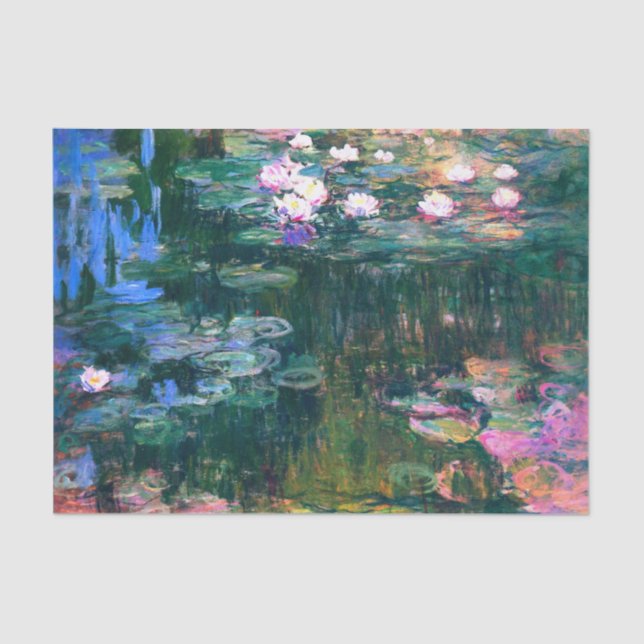 Claude Monet - Water Lilies (1917) Tissue Paper (Front)