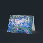Claude Monet - Water Lilies, 1919, Card<br><div class="desc">Famous painting of Water Lilies,  1919. by Claude Monet.</div>
