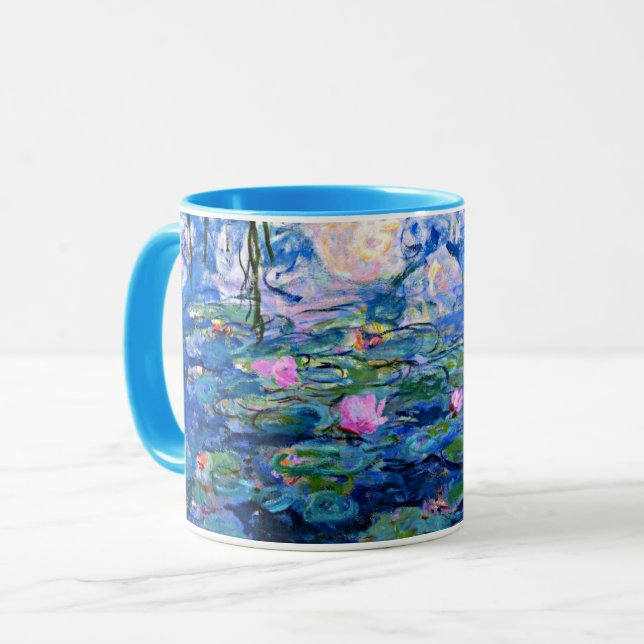 Claude Monet - Water Lilies, 1919, famous painting Mug (Front Left)