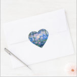 Claude Monet - Water Lilies, 1919, Heart Sticker<br><div class="desc">Claude Monet's famous painting of Water Lilies,  1919,  beautiful fine art.</div>