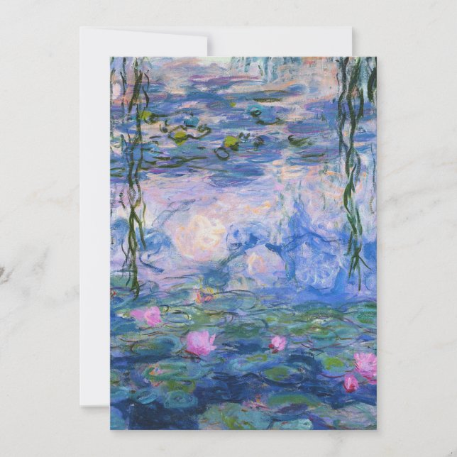 Claude Monet - Water Lilies 1919 Holiday Card (Front)