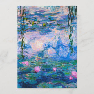 Claude Monet - Water Lilies 1919 Invitation