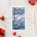 Claude Monet - Water Lilies, 1919, Napkin<br><div class="desc">Water Lilies, 1919, famous painting by Claude Monet.</div>