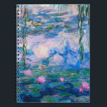 Claude Monet - Water Lilies 1919 Notebook<br><div class="desc">Claude Monet - Water Lilies 1919 . Famous art painting.</div>