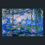 Claude Monet - Water Lilies, 1919, Poster<br><div class="desc">Claude Monet famous painting,  Water Lilies,  1919</div>