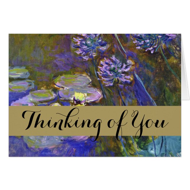 Claude Monet Water Lilies Agapanthus (Front Horizontal)