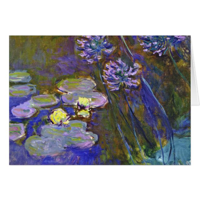 Claude Monet Water Lilies Agapanthus (Front Horizontal)