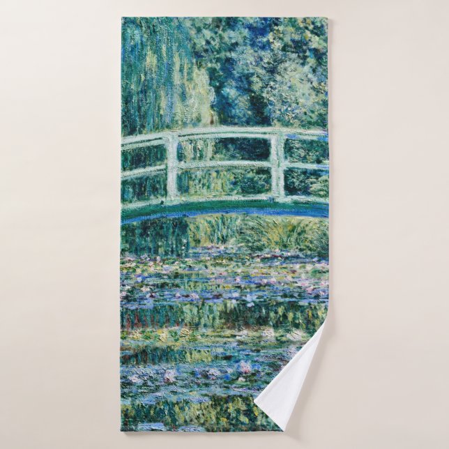 Claude Monet - Water Lilies And Japanese Bridge Bath Towel (Bath Towel)