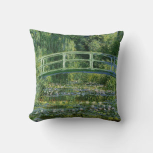 Claude Monet Water Lilies and Japanese Bridge Cushion