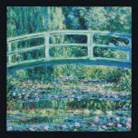 Claude Monet - Water Lilies And Japanese Bridge Faux Canvas Print<br><div class="desc">Claude Monet - Water Lilies And Japanese Bridge (1899)</div>