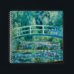 Claude Monet - Water Lilies And Japanese Bridge Notebook<br><div class="desc">Claude Monet - Water Lilies And Japanese Bridge (1899)</div>
