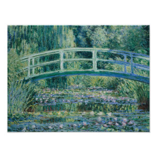 Claude Monet - Water Lilies and Japanese Bridge Photo Print