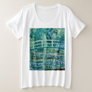 Claude Monet - Water Lilies And Japanese Bridge Plus Size T-Shirt