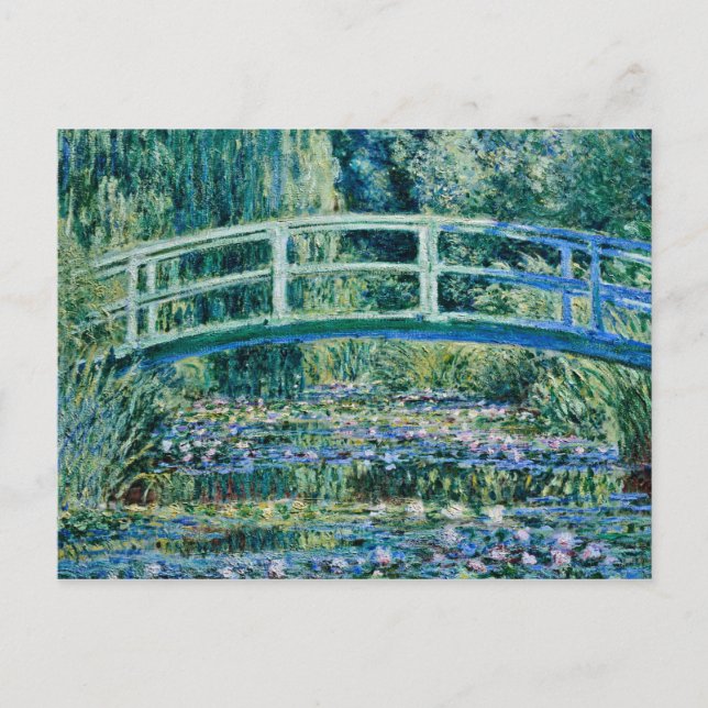 Claude Monet - Water Lilies And Japanese Bridge Postcard (Front)