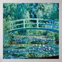 Claude Monet - Water Lilies And Japanese Bridge
