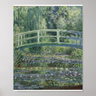 Claude Monet - Water Lilies And Japanese Bridge Poster