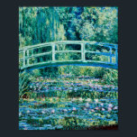 Claude Monet - Water Lilies And Japanese Bridge Poster<br><div class="desc">Claude Monet - Water Lilies And Japanese Bridge (1899)</div>