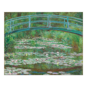 Claude Monet - Water Lilies and Japanese Bridge Poster