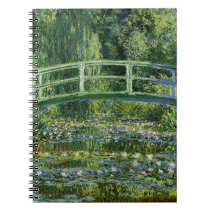 Claude Monet Water Lilies and Japanese Bridge Spiral Notebook