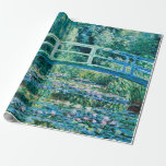 Claude Monet - Water Lilies And Japanese Bridge Wrapping Paper<br><div class="desc">Claude Monet - Water Lilies And Japanese Bridge (1899)</div>