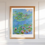 Claude Monet Water Lilies Art Print Vintage Decor<br><div class="desc">This art poster features Water Lilies by Claude Monet — a timeless impressionist masterpiece full of light and movement. Digitally enhanced and printed in 300 DPI,  this high-quality reproduction captures the tranquillity of Monet’s garden.
Recommended sizes for original proportions: 12×16,  18×24,  24×32,  30×40.</div>