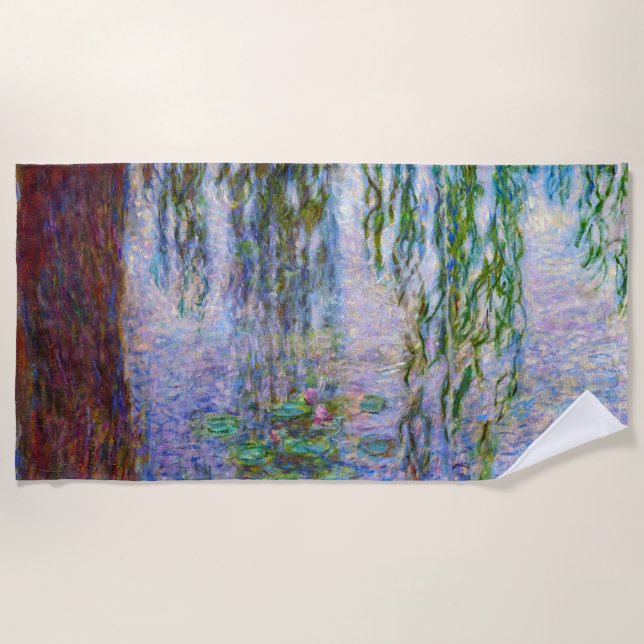 Claude Monet - Water Lilies Beach Towel (Front)