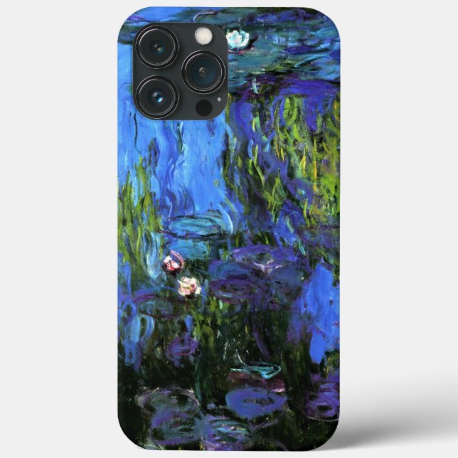 Claude Monet: Water-Lilies, blue indigo Case-Mate  Case-Mate iPhone Case (Back)