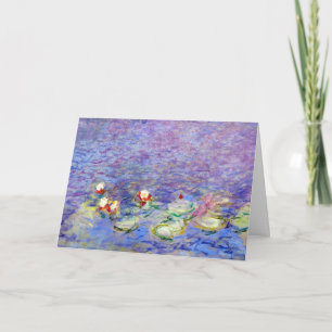 Claude Monet - Water Lilies Card