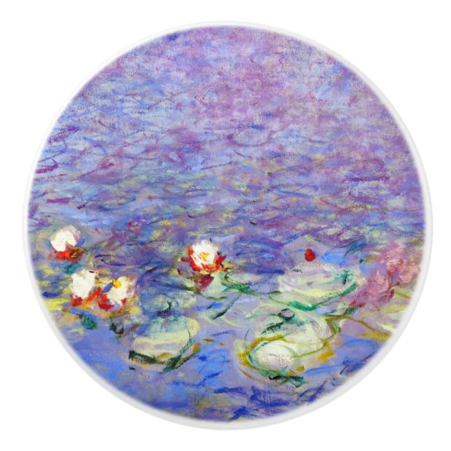 Claude Monet - Water Lilies Ceramic Knob (Front)