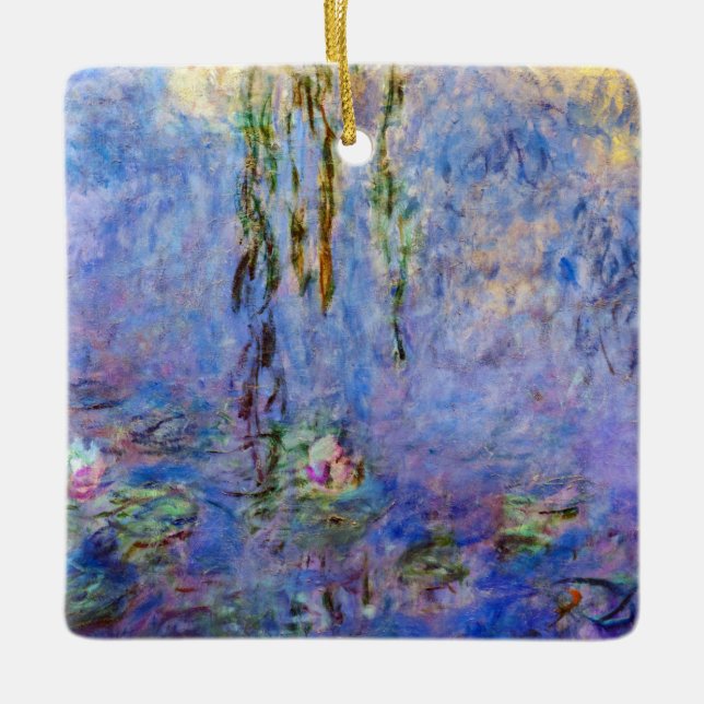 Claude Monet - Water Lilies Ceramic Ornament (Front)
