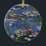 Claude Monet Water Lilies Ceramic Tree Decoration<br><div class="desc">Claude Monet Water Lilies</div>