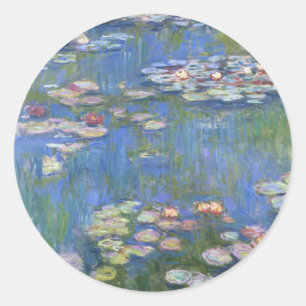 Claude Monet // Water Lilies Classic Round Sticker