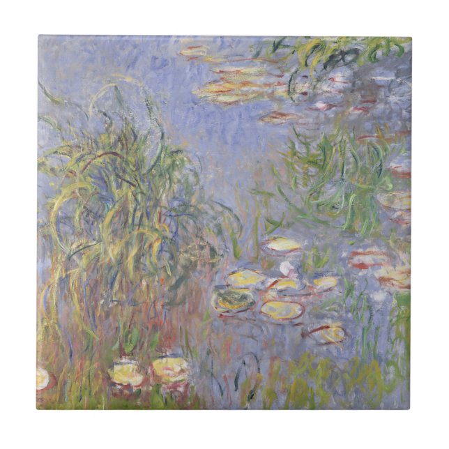 Claude Monet | Water-Lilies, Cluster of Grass Tile (Front)
