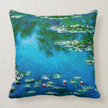 Claude Monet-Water-Lilies Cushion<br><div class="desc">Water-Lilies is a lovely landscape masterpiece made by Claude Monet (1840 - 1926) in 1906.Its nuances of blue, green and yellow makes it a lovely pillow for fans of Claude Monet.</div>