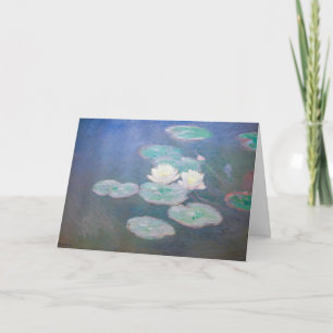 Claude Monet - Water Lilies, Evening Effect Card