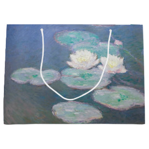 Claude Monet - Water Lilies, Evening Effect Large Gift Bag