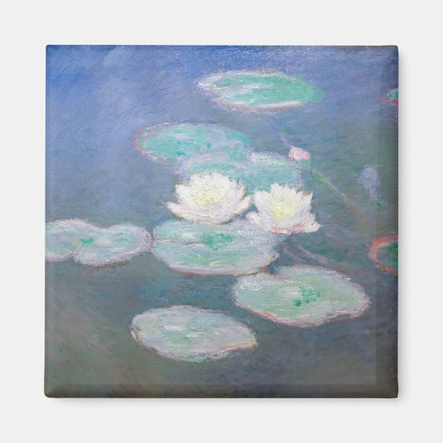 Claude Monet - Water Lilies, Evening Effect Magnet (Front)