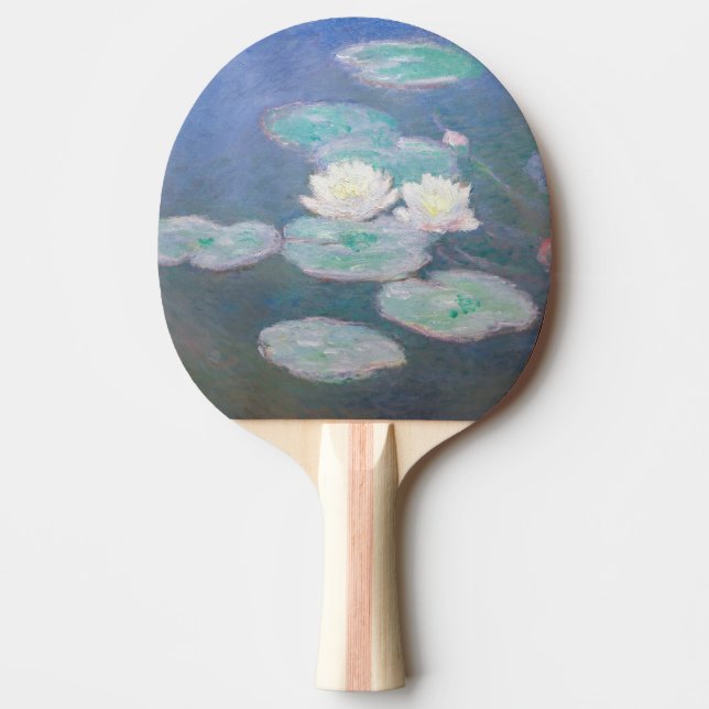 Claude Monet - Water Lilies, Evening Effect Ping Pong Paddle (Front)