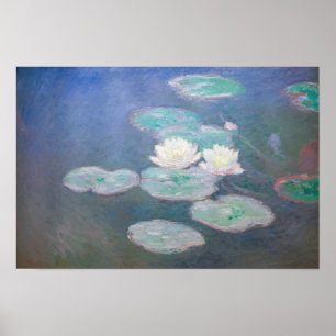 Claude Monet - Water Lilies, Evening Effect Poster