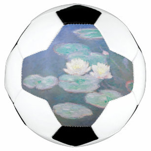 Claude Monet - Water Lilies, Evening Effect Soccer Ball
