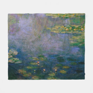 Claude Monet - Water Lilies Fleece Blanket