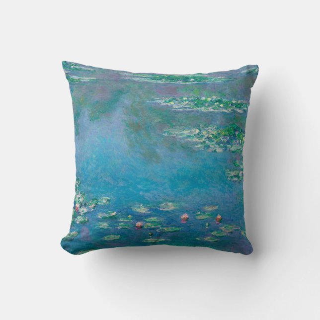 Claude Monet. Water Lilies. French impressionism Cushion (Front)