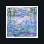 Claude Monet Water Lilies French Impressionist Art Napkin<br><div class="desc">Claude Monet Water Lilies French Impressionist Art
Water Lilies (or Nympheas ) is a series of approximately 250 oil paintings by French Impressionist Claude Monet. The paintings depict Monet's flower garden at Giverny.</div>