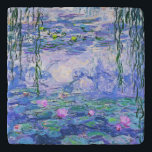 Claude Monet Water Lilies French Impressionist Art Trivet<br><div class="desc">Claude Monet Water Lilies French Impressionist Art
Water Lilies (or Nympheas ) is a series of approximately 250 oil paintings by French Impressionist Claude Monet. The paintings depict Monet's flower garden at Giverny.</div>